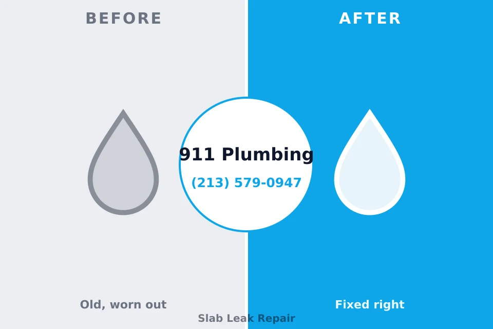 Before and after: plumbing company Baltimore Highlands, MD